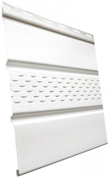 Софит с центральной перфорацией LeaderVinyl кокос 0,84 м.кв.
