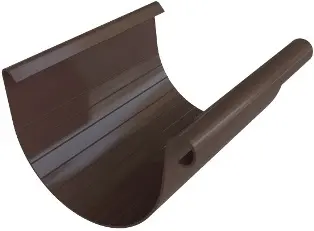 Жёлоб водосточный Альта-Профиль Элит коричневый Ø125, 4.00 м.п.